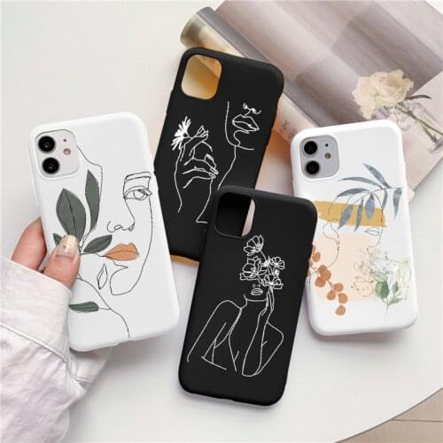 Abstract Art Line Case For Xiaomi Redmi Note 9 8 Pro 9s 7 6 5 8T Mi 10T Poco X3 NFC A3 A1 A2 8 9 SE 9T 10 Lite Silicon TPU Cover