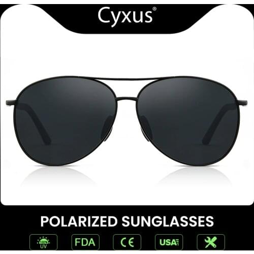 Cyxus Polarized Sunglasses for Men Women Anti UV400 Classic Fashion Glasses Travel Driving Fishing Unisex Eyewear1489