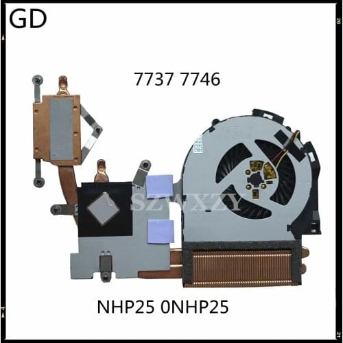 GD Original For Dell Inspiron 7737 7746 CPU Cooling Heatsink Fan Assembly For Discrete Graphics NHP25 0NHP25 Fast Shipping