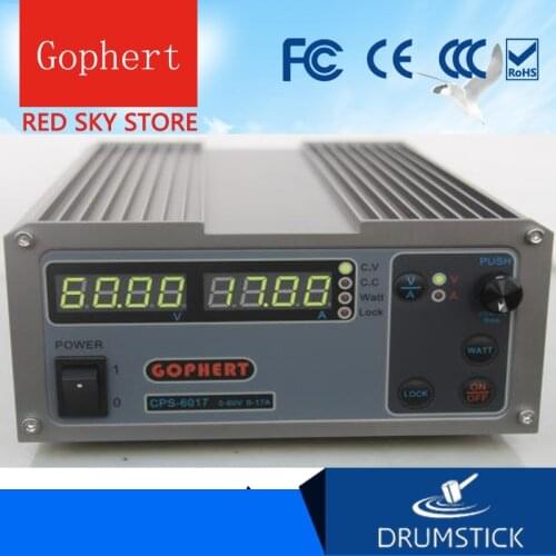 Steady Gophert CPS-6017 DC Switching Power Supply Single Output0-60V 0-17A 1000W adjustable