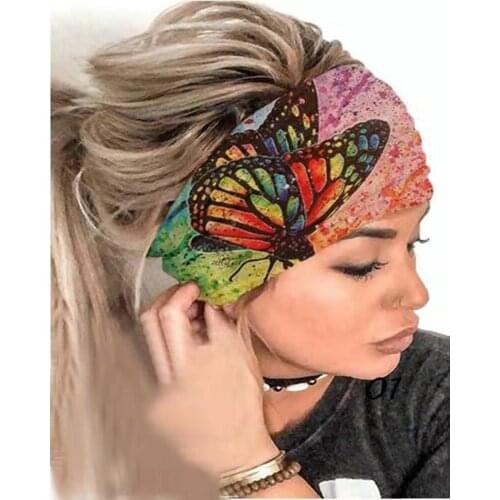 Fashion Tie-dye Cycling Yoga Sports Sweatband For Men Women Unisex Yoga Hair Band Head Sweat Band Sports Safety Hair Accessories