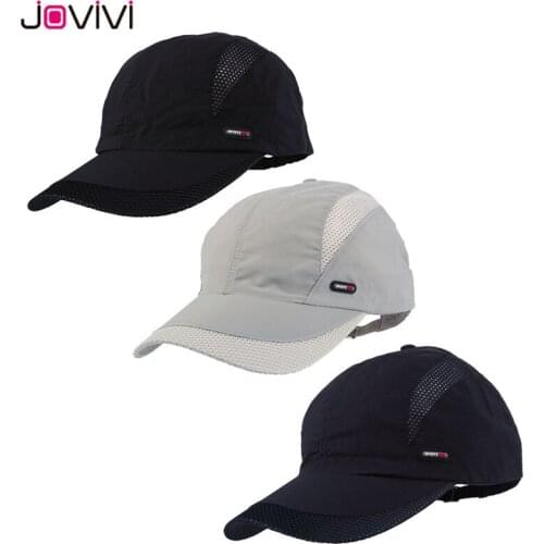 Jovivi Mens Baseball Cap Set Original Sport Hat Summer Casual Visor Sun Protection Hat Black/Gray/Navy Color Wholesale