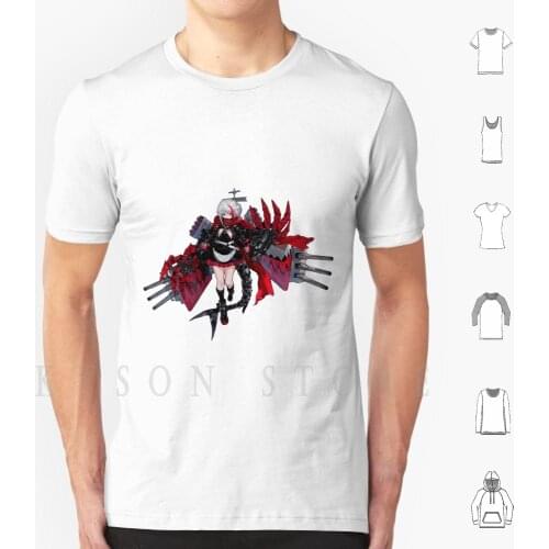 Graf Spee T Shirt Men Cotton Azur Lane Ship Anime Boat Red