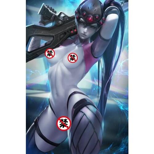 Printed silk or canvas OW sexy lady widowmaker art poster 16x24 24x36 inch custom living room bedroom home art wall picture