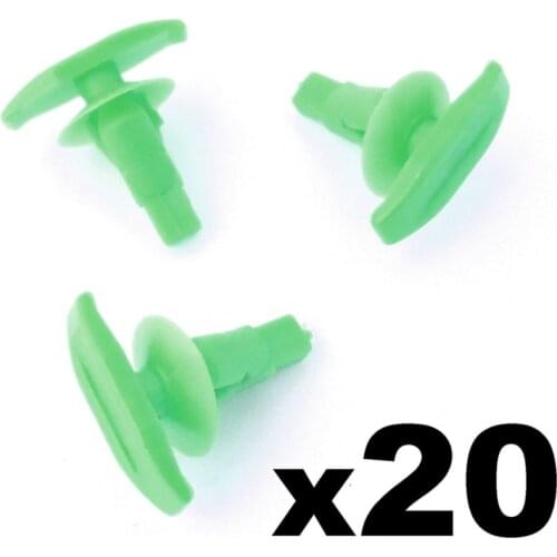 For Honda Plastic Sealing Gasket and Rubber Door Clips, pinch Green