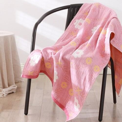 Cotton Water-Absorbing Adults Kids Beach Wrap Extra-large Gauze Bathroom Shower Towel Four Layers Household Washcloth