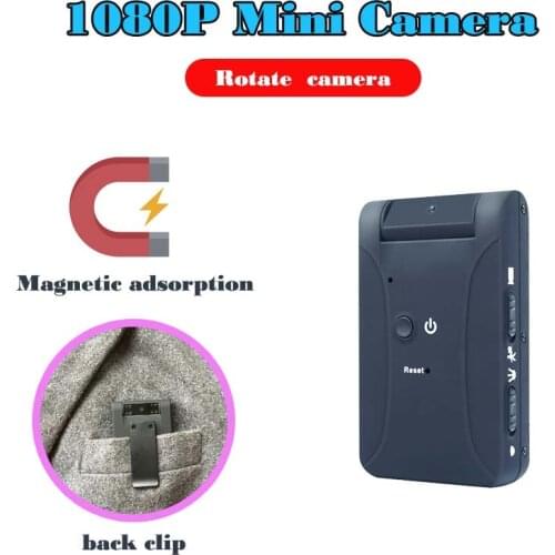Mini Camera Body Camera Portable Camcorder Magnetic Adsorption Motion Camera Dynamic Detection of Nnight Vision Video Cam