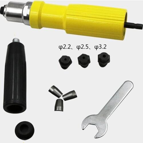 Professional Electric Rivet Gun Head rivet nut gun drill adapter Cordless riveting tool Insert Nut Pull Rivet Tool