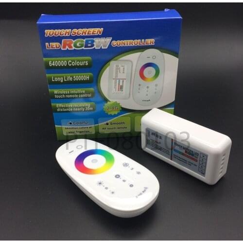 Touch Screen LED RGBW Controller 2.4G Wireless DC12-24V Touch RF Remote Control For RGBW LED Strip