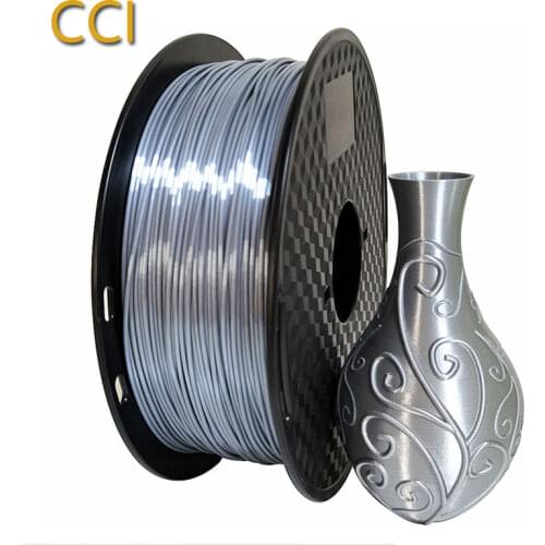 Silk PLA filament 1.75mm 1kg 3d printer filament silky shine 3d pen printing materials shiny metal metallic like feel pla CCI