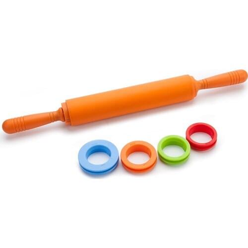 Silicone Rolling Pin Kitchen Baking Tools Flour Stick