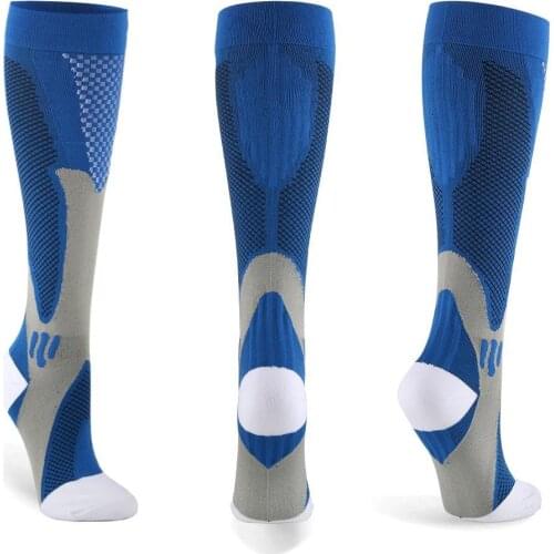 Outdoor Running Sports Breathable Nurses Compression Calf High Socks Stocking