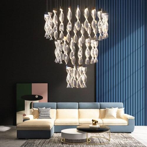 Luxury Modern Polishe Chrome Glass White Fish Living Room Pendant Light Free Shipping Romantic Bedroom Dining Room Pendant Light