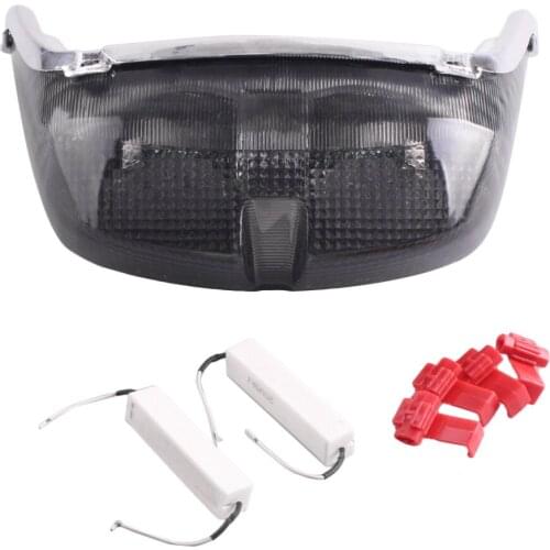 LED Motorcycle Rear Tail Light Turn Signal Lamp Taillight Blinker For Yamaha YZF-R6 YZF R6 1998 1999 2000 Smoke