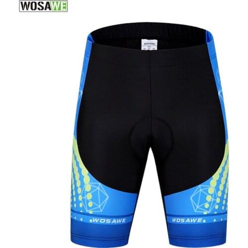 WOSAWE Summer Mens Cycling Padded Shorts Road Bike Tights Bicycle Wear Compression Cycling Short Pants for Women Cycling wear