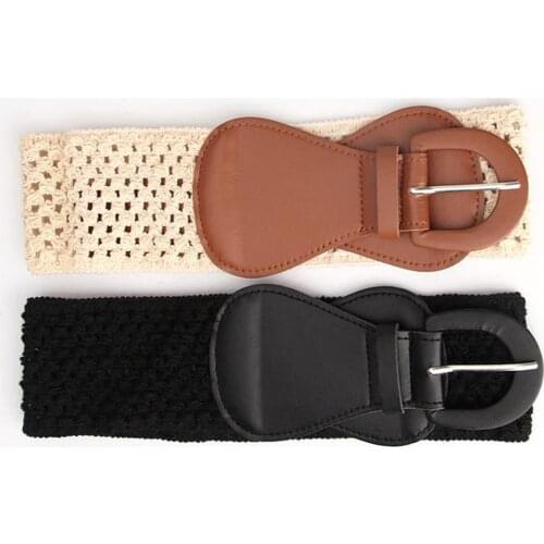 Womens Waistband Wide Elastic Stretchy Retro Lady Belt Cummerband 3" Wide