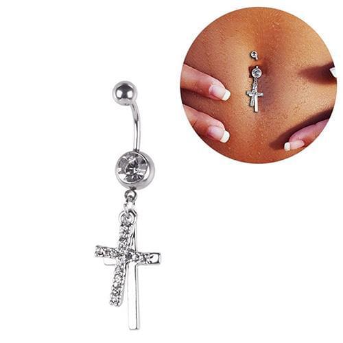 1PC crystal Steel Belly Piercings Navel Piercing Sexy Piercing Ear Piercings Navel Earring Body Jewelry Rhinestone Body Ring Jew