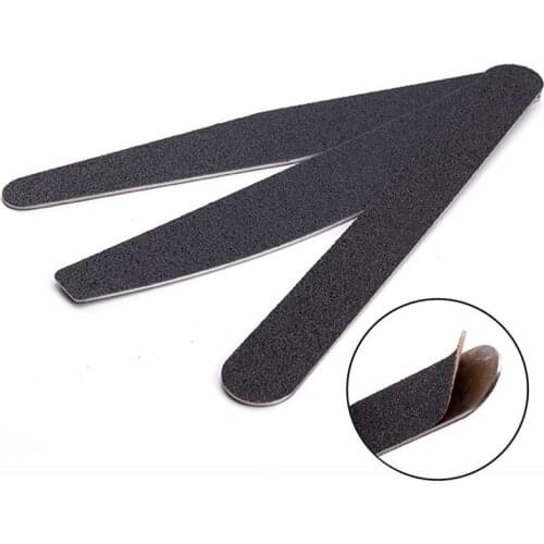 10pcs Removalble PadDurable Sand Paper Replacement For Stainless Steel Double Sided Halfmoon Nail File Nail Art Beauty Tool