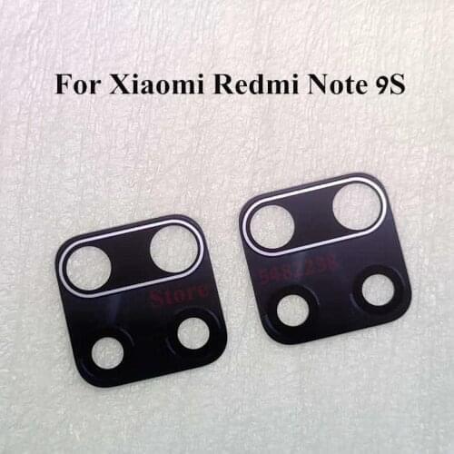 100 pcs/Lot Original Rear Camera Lens For Xiaomi Redmi Note 9S Back Camera Glass Lens Cover Camera outside Glass with stickers