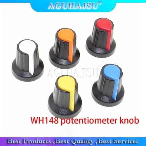 1000PCS WH148 potentiometer knob cap Yellow Orange Blue White Red 15X17mm AG2 knob