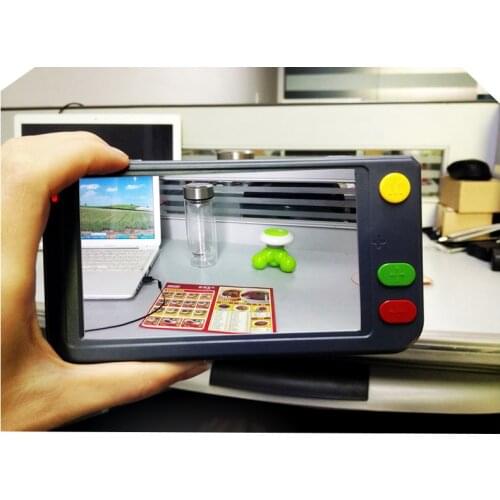 2020 Low Vision 5" LCD Handheld Video Magnifier Reading Magnifier Aid, for Seniors with Macular Degeneration Read Newspaper Gift