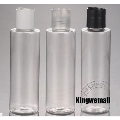 300pcs/lot 150ml Transparent PET Cream bottle with press cap,150ml cosmetic container,cosmetic packaging