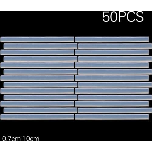 50Pcs/lot 7mmx100mm DIY Hot Melt Glue Sticks Clear Adhesive For Hot Melt Gun Craft Modelling Hobbies Repair Tool 10cm Long