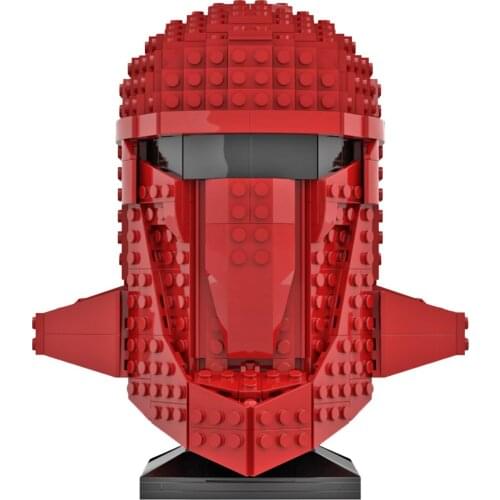 592Pcs MOC-62475 War Helmet DIY Building Block Kits Compatible with 75277/75304 (Licensed and Designed by Albo)