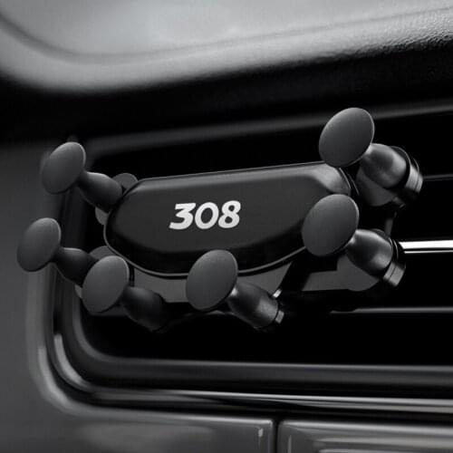Car Mobile Phone Holder Air Vent Mount Stand Cell Phone Holder for Peugeot 308 Accessories Car Styling