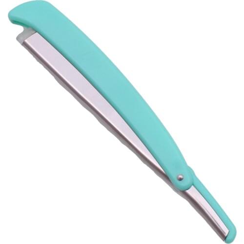 Shaving Razors Barber Hair Razors Hair Cut Razor Male Female Eyebrow Trimmer Folding Shaver Knife ABS Holder 1 + 10 Blade 108