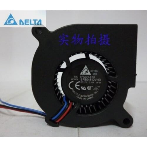 For delta BFB04512VHD 12V 0.24A 3-wire 45*45*20mm blower Server Inverter Cooling fan