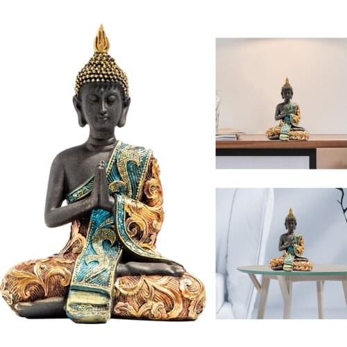 Thailand Buddha Sculpture Living Room Home Decoration Southeast Asia Statues for Statue Home Decoration Figurine Home Desktop