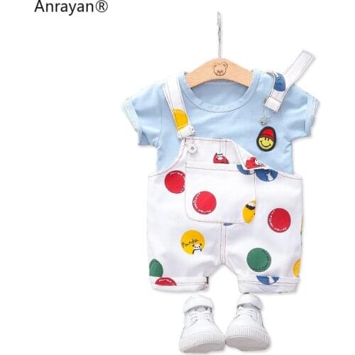 Summer Toddler Infant Clothing Sets Baby Girls Boys Clothes T Shirt Strap Shorts 2pcs/Sets Kids Children Casual Fashion Costume