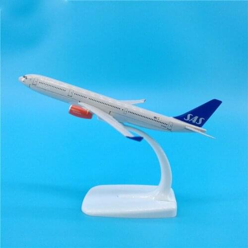 16CM Diecast 1:400 Scale Airbus A330-300 SAS Scandianavian Airlines Airplane Model Toys Aircraft Die-cast Plane Gifts Collection