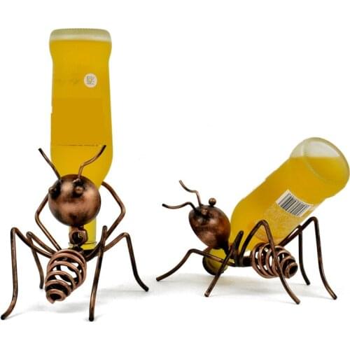 Small Ant Wine Rack Holder Wine/Cocktail Rack Shelf Decoration Table Wine Cabinet bar Iinterior Gift