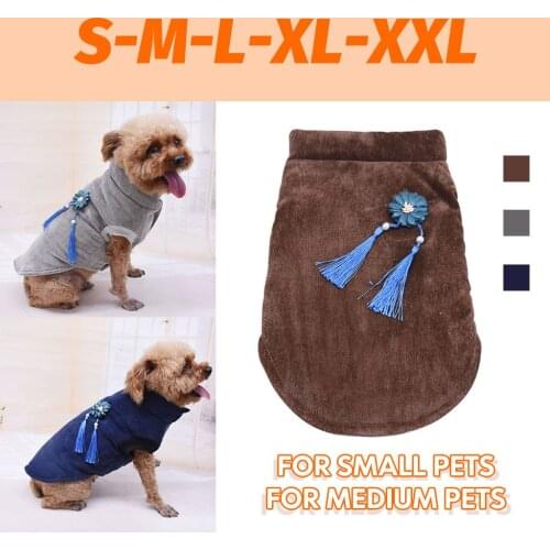 Fashion Classic Dog Shirt Winter Warm Coat Sweatshirt Vest Pets Cat Pet Clothes,Soft Cotton Fabric For All Size Dog Puppy Clothe