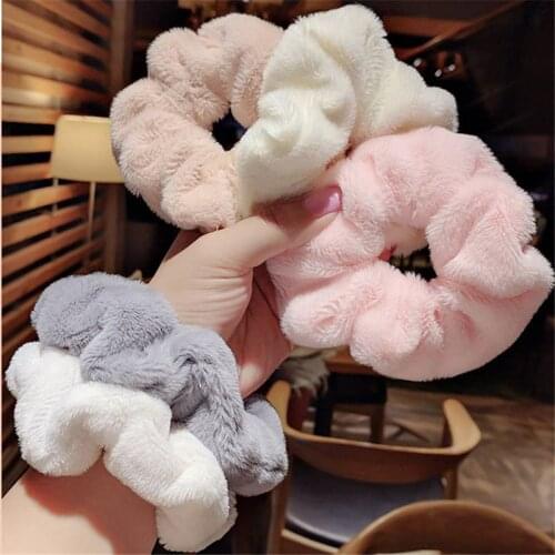 Vogue Hair Band 2PCS Large Soft Velvet Scrunchie Hair Scrunchies Bobble Tie Ponytail