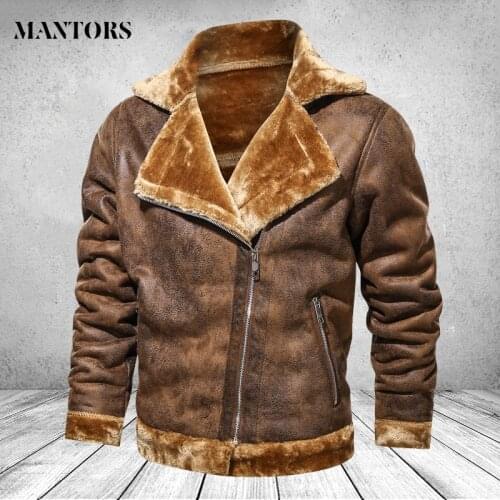 Zipper Motorcycle Leather Jacket Men 2021 Brand Thick Winter Windproof Casaco Masculino PU Leather Jackets Coats Mens Outerwear