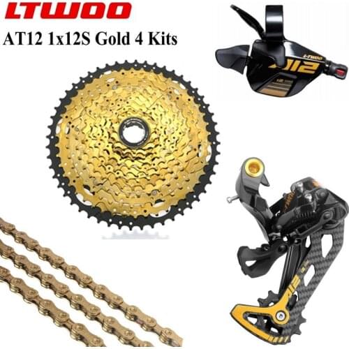 MTB 12s Gold Groupset Mountain Bike 12 Speed Shifter Lever Rear Derailleur 11-52T Cassette YBN Chain 1*12S Kit For Shimano SRAM
