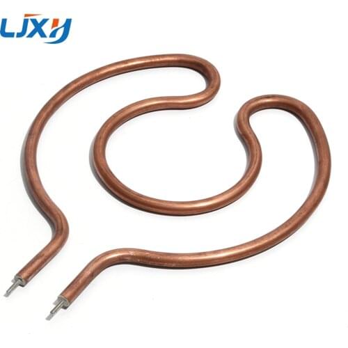 LJXH Double Circle Heating Tube Electric Wok Accessories Circular Rod Copper/Iron Plated Copper Coil Pipe Electrothermal Heater