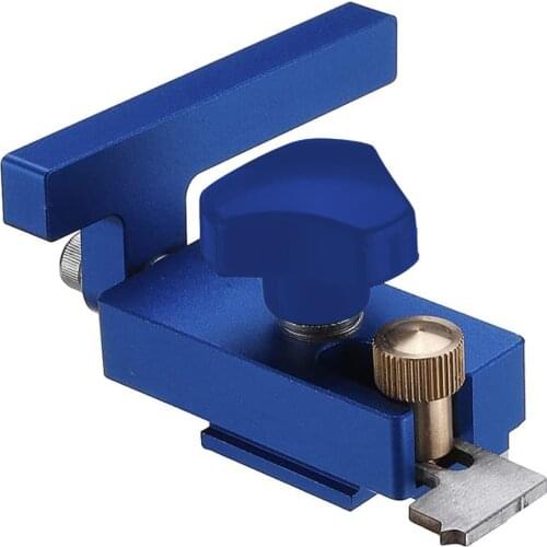 Oodworking Limiter Base On T-Slot Bule High Quality Durable DIY Manual Tools Aluminum Alloy 45 Type Miter Track Stop Block
