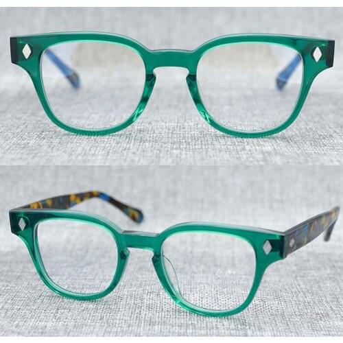 Acetate Glasses Frame Men Vintage Square Eye Glasses Women Optical Myopia Prescription Eyeglasses Frames Clear Eyewear Oculos