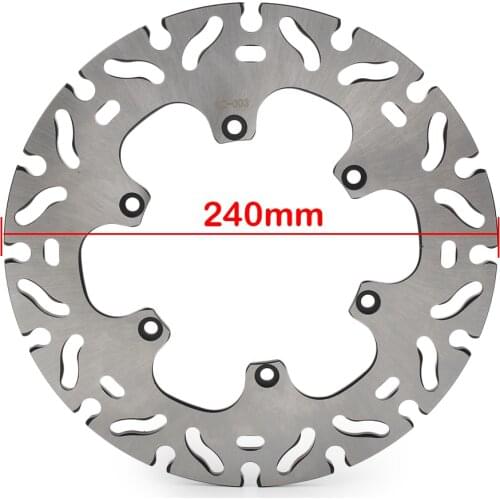 Motorcycle Rear Brake Disc Disks Rotor For BMW F650 1993-2008 F650CS F650GS F650ST F 650 GS Daker G650 Stainless Steel 240MM