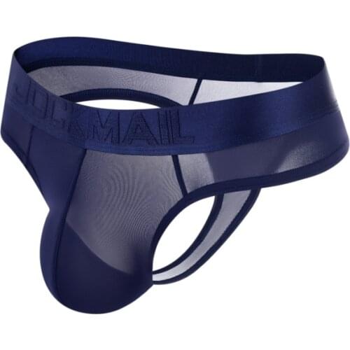 Mens sexy Ice Silk Men Underwear Thong G String homme Jockstrap Mens Ultra Thin Briefs Male Sexy Pouch Bikini Panties
