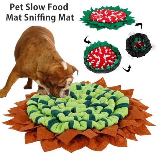 Dogs Pet Sniff Mat Training Foldable Pet Snuffle Mat with Non-slip Bottom Encourages Foraging Skills for Pets Dogs Puzzle Toys