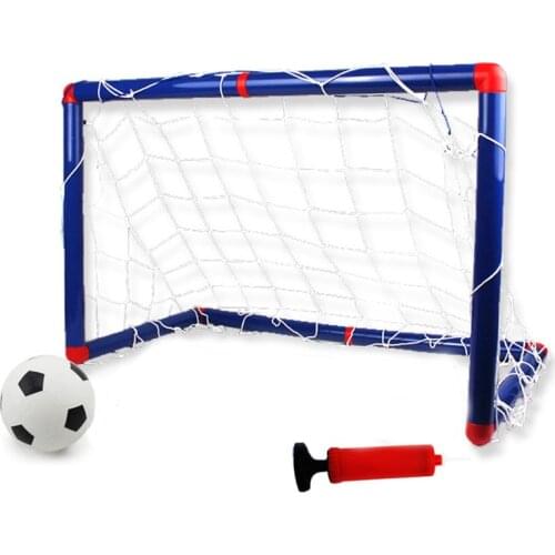 Sports Kids Mini Soccer Goal Set Backyard/Indoor Mini Net and Ball Set with Pump Portable Folding for Youth Kids Children Boys