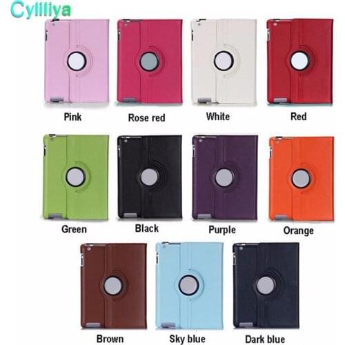 360 Degree Rotation smart Stand PU Leather Case Cover For Apple pad 4 5 6 air air 2 pad pro 9.7' mini Retina Samsung galaxy