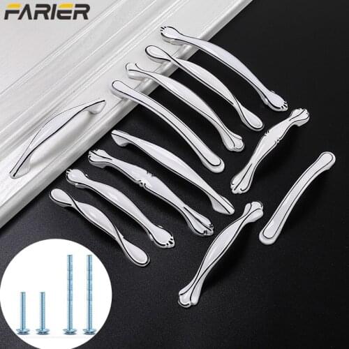 Roman Black Simple Wardrobe Window Handle Hardware Handle European Handle Aluminum Alloy Handle