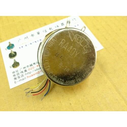 [VK] Japan VIOLET RA40Y 20S B4.8K potentiometer 3W wirewound potentiometer 360 degrees to 3 feet +5 line switch