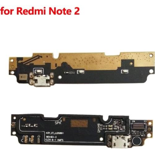 For Xiaomi Redmi Note 2 Replacement Repair Parts Microphone Module+USB Charging Port Board Flex Cable Connector